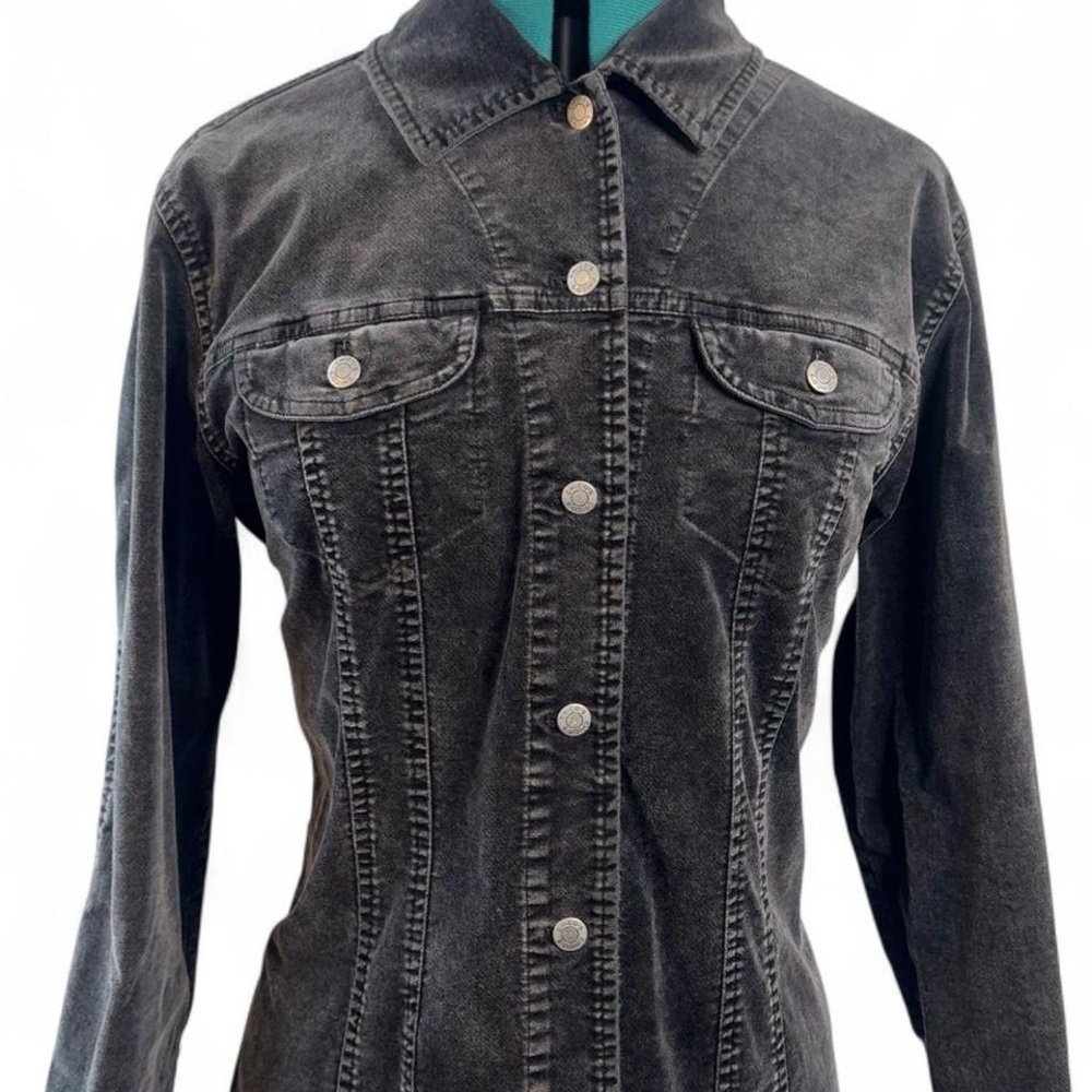 Chico's Charcoal velvet Jacket